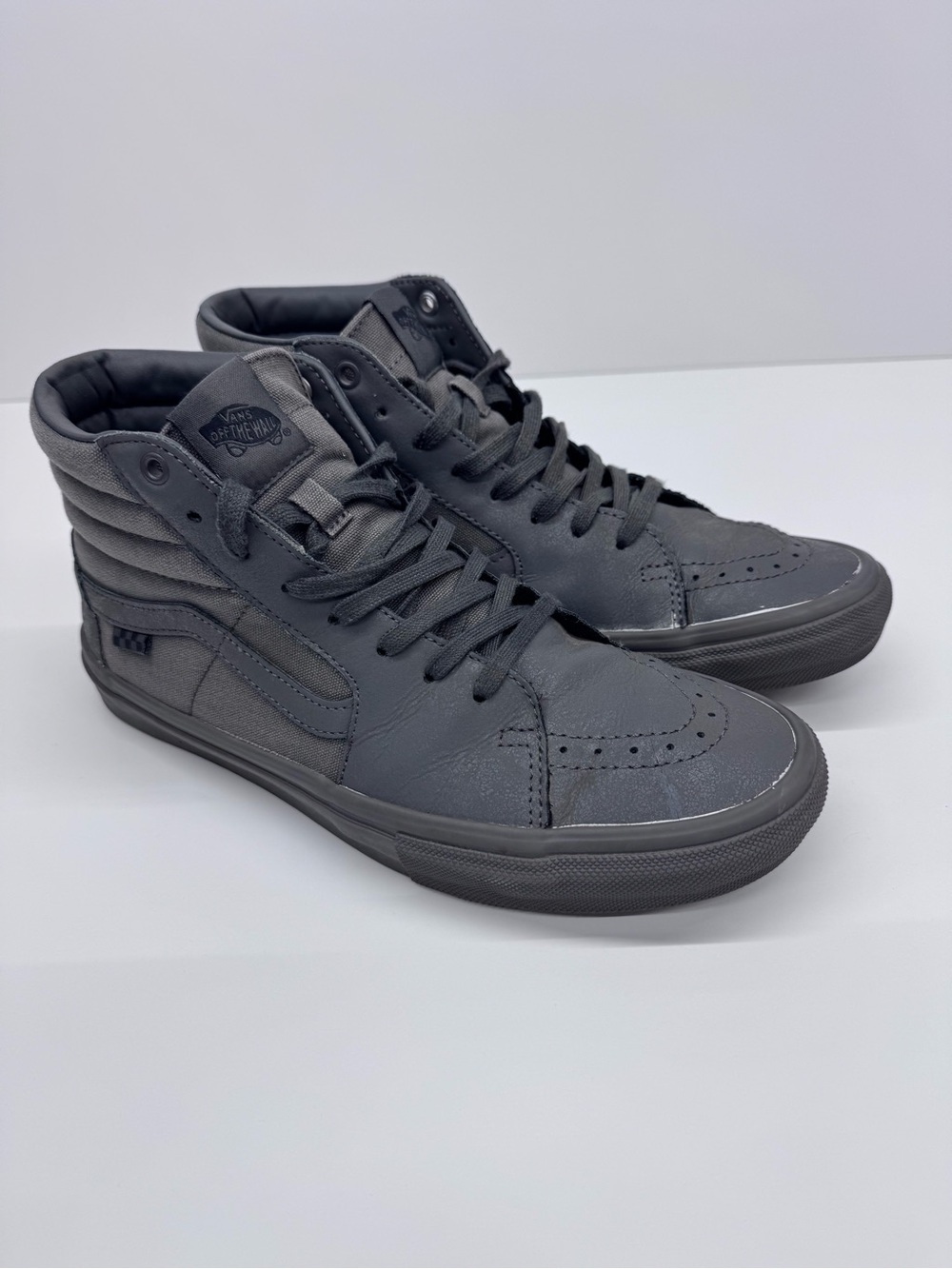 Vans High-Top Sneakers in Charcoal Gray